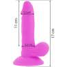 DIVERSIA DILDO FLEXIBLE CON VIBRACION 17 CM LILA