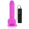 DIVERSIA DILDO FLEXIBLE CON VIBRACION 205 CM LILA