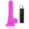 DIVERSIA DILDO FLEXIBLE CON VIBRACION 205 CM LILA