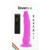 DIVERSIA DILDO FLEXIBLE CON VIBRACION 21 CM LILA