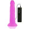 DIVERSIA DILDO FLEXIBLE CON VIBRACION 23 CM LILA