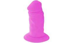 DIVERSIA DILDO FLEXIBLE CON VIBRACION 23 CM LILA