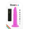 DIVERSIA DILDO FLEXIBLE CON VIBRACION 23 CM LILA