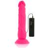DIVERSIA DILDO FLEXIBLE CON VIBRACION 21 CM ROSA