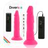 DIVERSIA DILDO FLEXIBLE CON VIBRACION 23 CM PINK