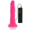 DIVERSIA DILDO FLEXIBLE CON VIBRACION 23 CM PINK