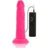 DIVERSIA DILDO FLEXIBLE CON VIBRACION 23 CM PINK