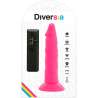 DIVERSIA DILDO FLEXIBLE CON VIBRACION 23 CM PINK