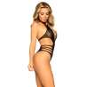 LEG AVENUE BODY DE ENCAJES TALLA UNICA NEGRO