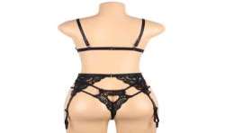 SUBBLIME SET TRES PIEZAS SUJETADOR LIGUERO TANGA S M