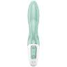 SATISFYER AIR PUMP BUNNY 5 VIBRADOR RABBIT INFLABLE APP VERDE