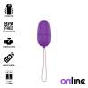ONLINE HUEVO VIBRADOR CON MANDO CONTROL REMOTO LILA