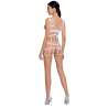 PASSION WOMAN BS089 BODYSTOCKING BLANCO TALLA UNICA