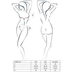 PASSION WOMAN CANNE SET NEGRO TALLA S M