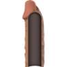 VIRILXL EXTENSION DE PENE LIQUID SILICONE V5 MARRON