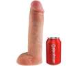 STRAP ON CON DILDO HUECO 28 CM Y TIRANTES COLOR CARNE