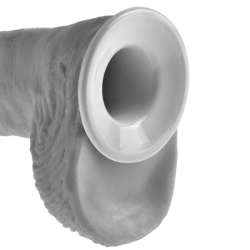 STRAP ON CON DILDO HUECO 28 CM Y TIRANTES COLOR CARNE