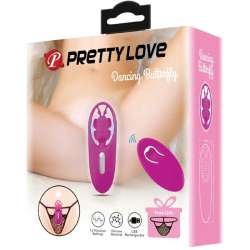 PRETTY LOVE DANCING BUTTERFLY ESTIMULADOR PARA BRAGUITA CON CONTROL REMOTO LILA