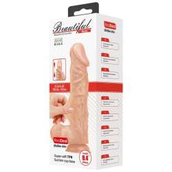 BEAUTIFUL ENCOUNTER BURAQ DILDO REALISTICO FLEXIBLE 24 CM NATURAL