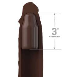 PIPEDREAMS EXTENSION W STRAP 1778 CM BROWN