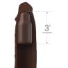PIPEDREAMS SLEEVE 2286 CM 762 CM PLUG BROWN