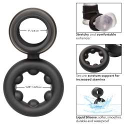 CALIFORNIA EXOTICS ALPHA DUAL MAGNUM RING NEGRO