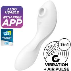 SATISFYER CURVY TRINITY 5 ESTIMULADOR Y VIBRADOR APP BLANCO