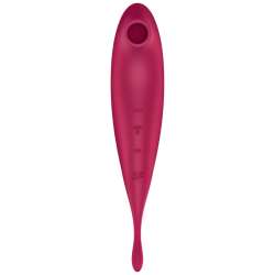 SATISFYER TWIRLING PRO ESTIMULADOR Y VIBRADOR APP ROJO