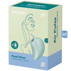 SATISFYER PEARL DIVER ESTIMULADOR Y VIBRADOR VERDE