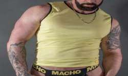 MACHO CAMISETA AMARILLO S M