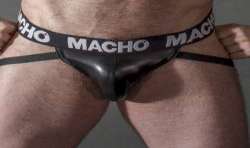 MACHO MX25NC JOCK CUERO NEGRO S