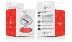 INTENSE PLUG ANAL METAL CON CRISTAL ROJO TALLA L