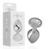 INTENSE PLUG ANAL METAL CON CRISTAL PLATA TALLA S