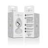 INTENSE PLUG ANAL METAL CON CRISTAL PLATA TALLA S
