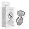 INTENSE PLUG ANAL METAL CON CRISTAL PLATA TALLA M