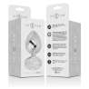 INTENSE PLUG ANAL METAL CON CRISTAL PLATA TALLA L
