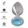 INTENSE PLUG ANAL METAL CON CRISTAL AZUL TALLA M