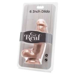 GET REAL DILDO 12 CM CON TESTICULOS NATURAL