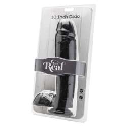 GET REAL DILDO 255 CM CON TESTICULOS NEGRO
