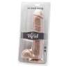 GET REAL DILDO 28 CM CON TESTICULOS NATURAL