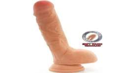 GET REAL DUAL DENSITY DILDO 255 CM CON TESTICULOS NATURAL