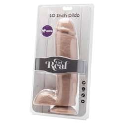 GET REAL DILDO 255 CM CON TESTICULOS VIBRADOR NATURAL