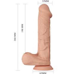 BEAUTIFUL ENCOUNTER BERGRISI DILDO REALISTICO FLEXIBLE 26 CM NATURAL