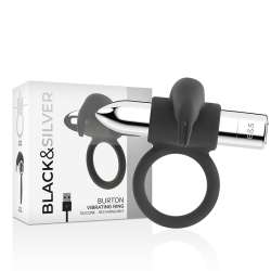 BLACKSILVER BURTON ANILLO RECARGABLE 10 MODOS VIBRACION
