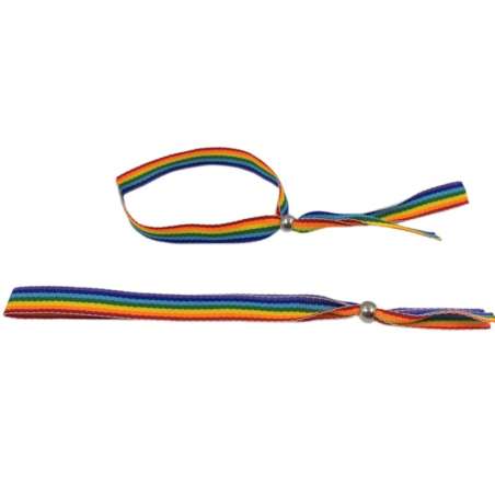 PRIDE PULSERA BOLITA PLATEADA BANDERA LGBT