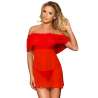 SUBBLIME VESTIDO CORTO TANGA ROJO L XL