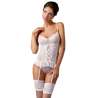 MARCELLE PICARDIA BLANCO CON LIGUERO Y TANGA BY CASMIR L XL