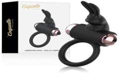 COQUETTE CHIC DESIRE COCK RING ANILLO VIBRADOR NEGRO GOLD