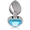 INTENSE PLUG ANAL METAL ALUMINIO CORAZoN AZUL TALLA S
