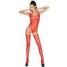 PASSION WOMAN BS034 BODYSTOCKING ROJO TALLA UNICA